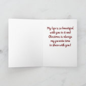 *UNIQUE* TREE IS ZOALS DE HOEVEELHEID VAN MIJN LEV FEESTDAGEN KAART (Binnen)