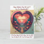 Unique Valentijnsdag Kaart: Druk je liefde uit Kaart (Staand voorkant)