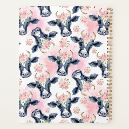 Unique Vintage Cows Planner Journal (Achterkant)