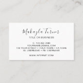 Unique Watercolor Pastel Floral Visitekaartje (Achterkant)