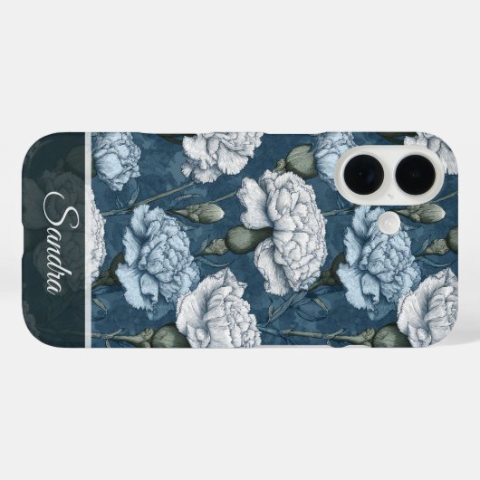 Unique Wedding Gift Carnation Floral Custom Case-Mate iPhone Case (Achterkant (horizontaal))