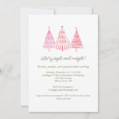 Unique Whimsical Drawing Christmas Holiday Party Kaart (Voorkant)