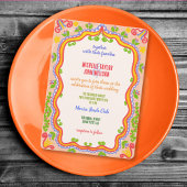 Unique Whimsical Floral Quirky Doodle Hand Drawn Kaart