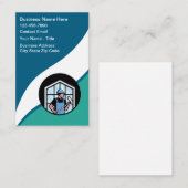 Unique Window Washing And Cleaning Service Visitekaartje (Voorkant / Achterkant)