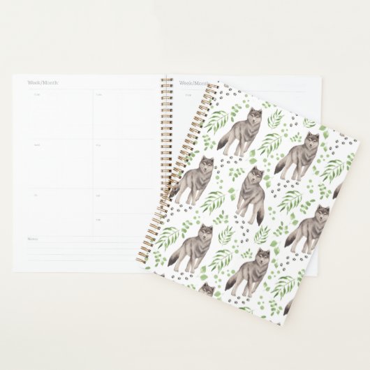 Unique Wolf Planner Journal (Display)