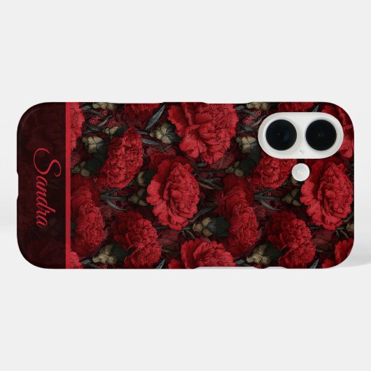 Unique Women Gift Carnation Custom Case-Mate iPhone Case (Achterkant (horizontaal))