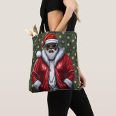 Uniquely Black Santa Large Shoulder Tote Bag (Dichtbij)