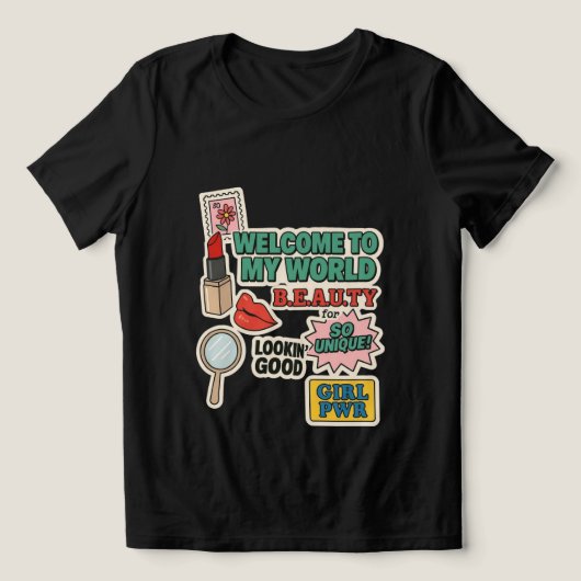 Uniquely Her – Beauty & Power T-shirt (Design voorkant)