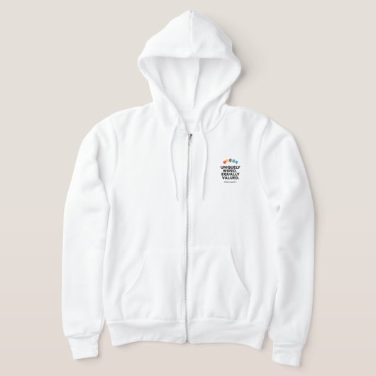 Uniquely Wired Equally Valued Awareness Art Hoodie (Laagn)
