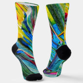Uniseks Abstract Crew Sock Sokken (Gebogen)