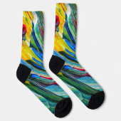 Uniseks Abstract Crew Sock Sokken (Rechts)