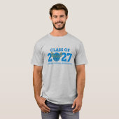 Uniseks Florida Virtual HS Klas van 2027 T-shirt (Voorkant volledig)