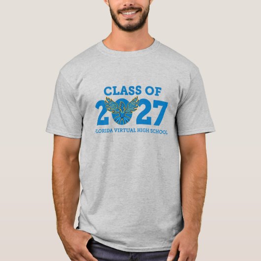 Uniseks Florida Virtual HS Klas van 2027 T-shirt (Voorkant)