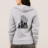 uniseks jas hoodie (Achterkant)