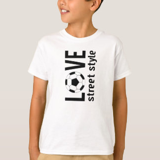Uniseks Liefde Voetbal Street Style Kids T-shirt