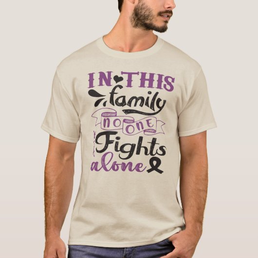 Uniseks Strijd Tegen Kanker T-shirt (Voorkant)