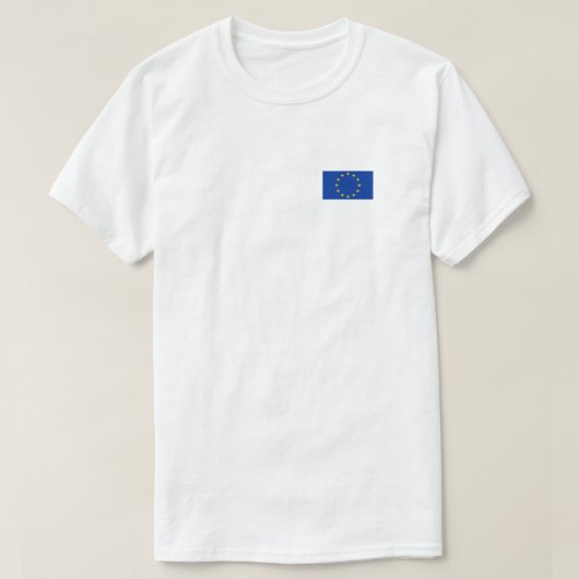 Uniseks T-shirt Europa (Design voorkant)