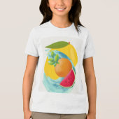 Uniseks witte T-shirt voor kinderen (Voorkant)