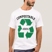unisex 100% composteerbaar t-shirt (Voorkant)