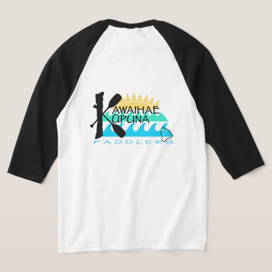 Unisex 3/4 Sleeve T-shirt (Laag Achter)