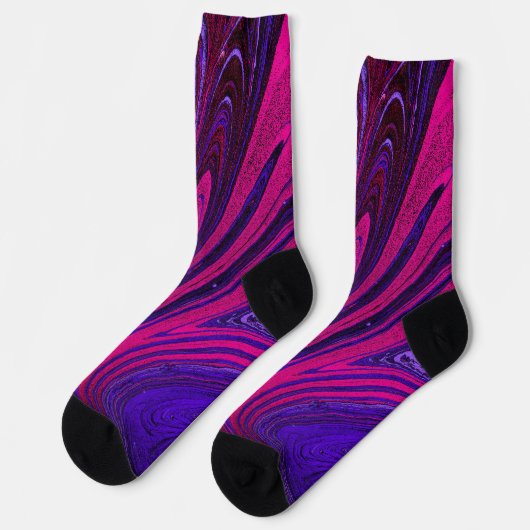 Unisex Abstract Painting Crew Sock Sokken (Links)