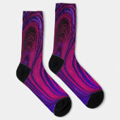 Unisex Abstract Painting Crew Sock Sokken (Rechts)