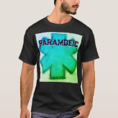 Unisex Aqua paramedische levensster T-shirt (Voorkant)