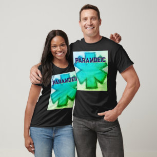 Unisex Aqua paramedische levensster T-shirt