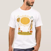 Unisex Artistiek T-shirt – Sunny Vibes & Creative  (Voorkant)