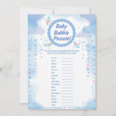 unisex baby babble game kaart (Voorkant)