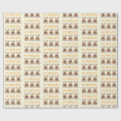 Unisex baby cadeauverpakking voor drieling, inpakp cadeaupapier (Vlak)