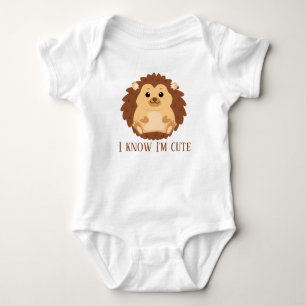 unisex baby egel voegt tekst toe romper