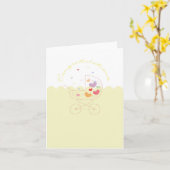 Unisex Baby Gefeliciteerd Kaart (Gele Bloem)