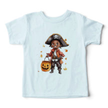 Unisex baby Halloween shirt, leuke piraat shirt, a