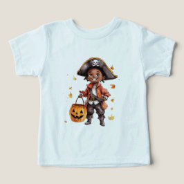 Unisex baby Halloween shirt, leuke piraat shirt, a