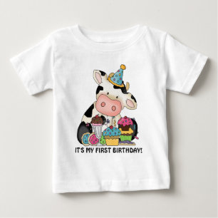 Unisex baby koe First Birthday t shirt