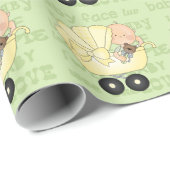 Unisex Baby shower inpakpapier (Rol Hoek)