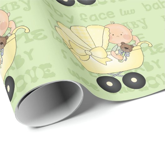 Unisex Baby shower inpakpapier (Rol Hoek)