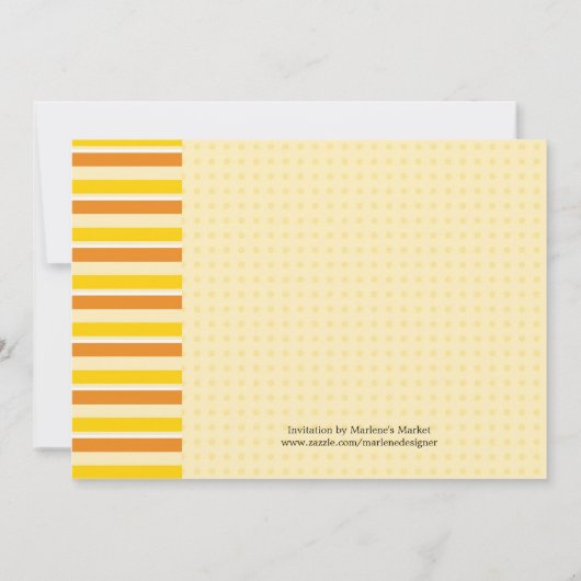 Unisex Baby shower Uitnodiging (Achterkant)