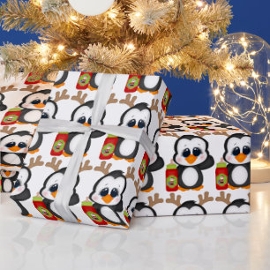 Unisex baby's eerste kerstinpakpapier cadeaupapier