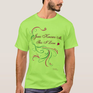 Unisex Basic-T, limoen: "Jezus houdt van mij, dit  T-shirt