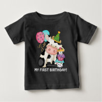 Unisex Birthday koe First Birthday t shirt