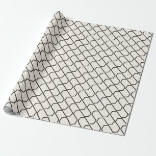 Unisex Black & Cream Pijl Patroon Cadeauverpakking Cadeaupapier