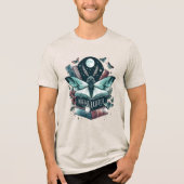 Unisex Book Lover Comfy Tee Tri-Blend Shirt (Voorkant)