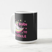 Unisex Born to Sparkle Koffiemok (Voorkant links)