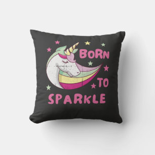 Unisex Born to Sparkle Kussen