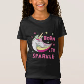 Unisex Born to Sparkle T-shirt (Voorkant)