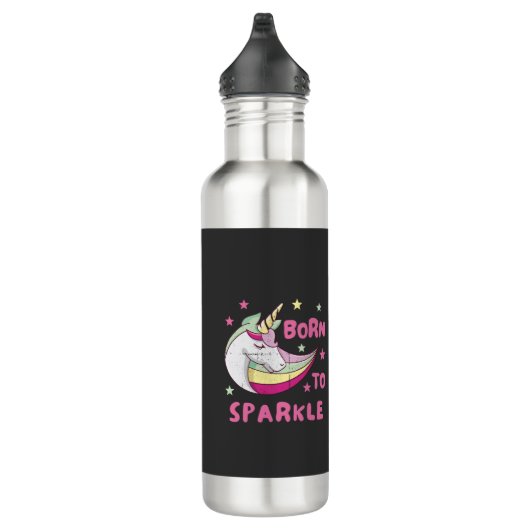 Unisex Born to Sparkle Waterfles (Rechts)