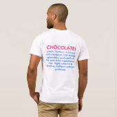 Unisex Chocolate Lover's T-shirt (Achterkant volledig)