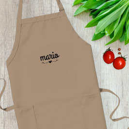 Unisex cooking apron, Adjustable apron Lang Schort